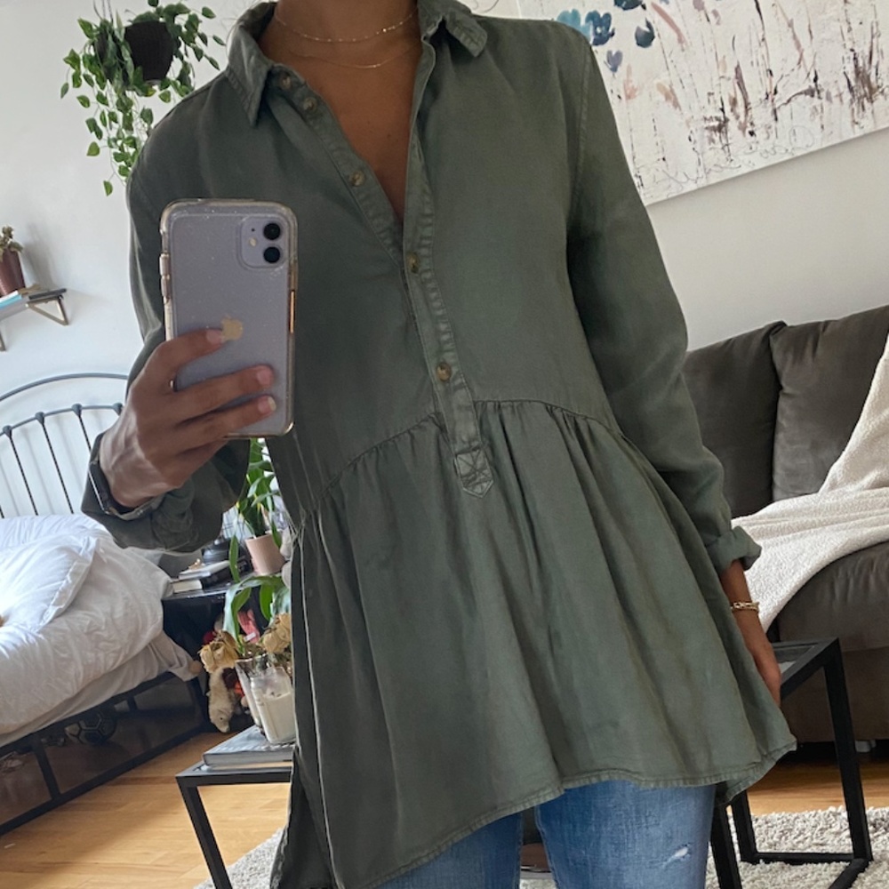 Flowy Collared Shirt